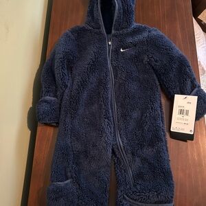 Nike Midnight Navy Fleece Size 6 Months Onesie